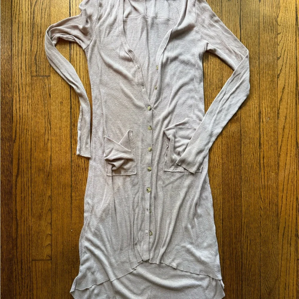 Free People Duster in light pink - Picture 2 of 4